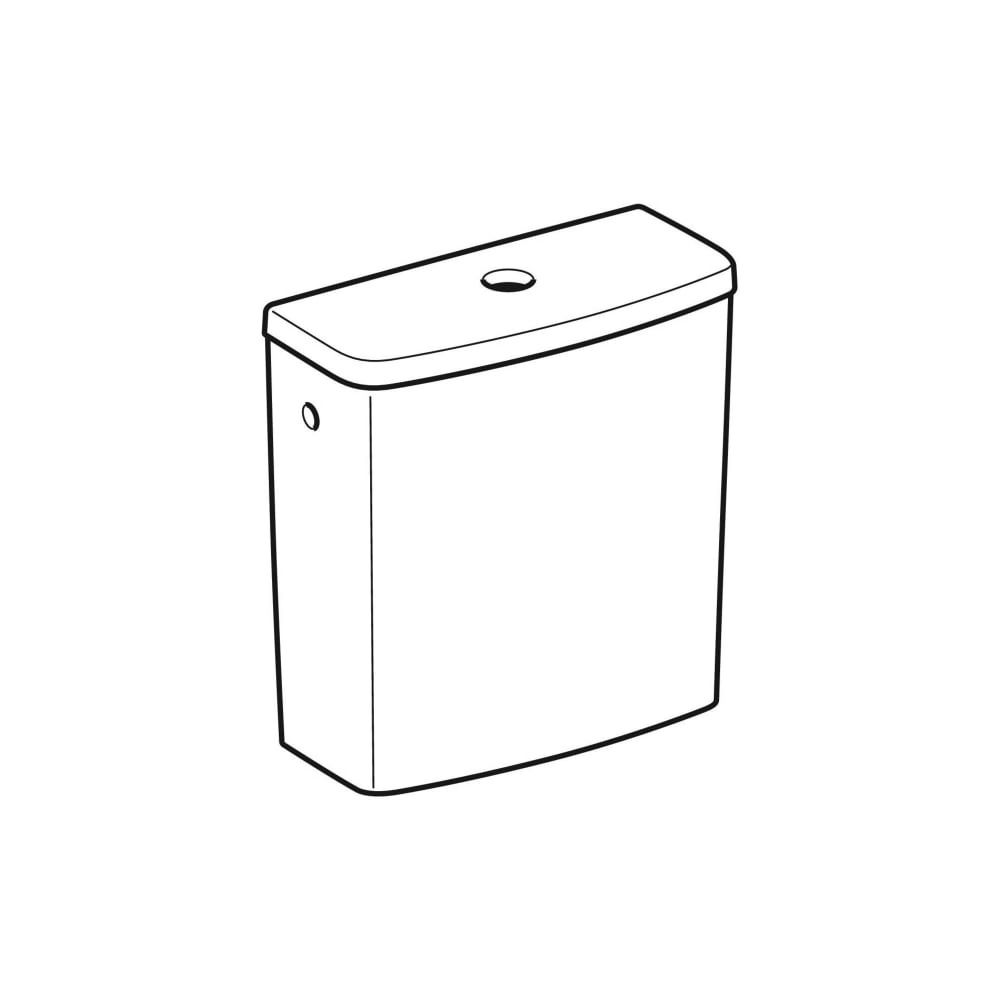 Geberit Renova Aufputzspülkasten aufgesetzt, eckiges Design, 2-Mengen-Spülung, Wasse... GEBERIT-227780600 4022009353600 (Abb. 3)