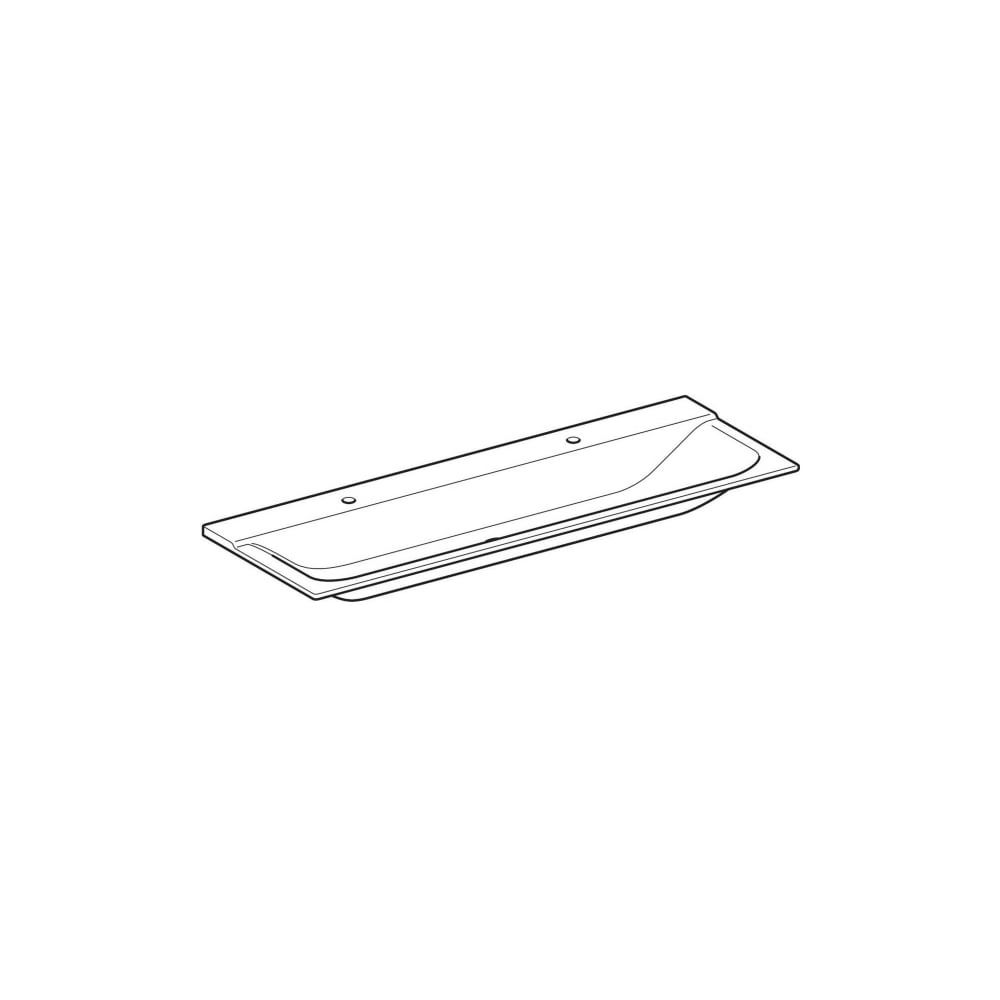 Geberit Xeno2 Möbelwaschtisch, Breite 140cm, Tiefe 48cm, Hahnloch links, rechts, ohn... GEBERIT-500277001 4025416430285 (Abb. 3)