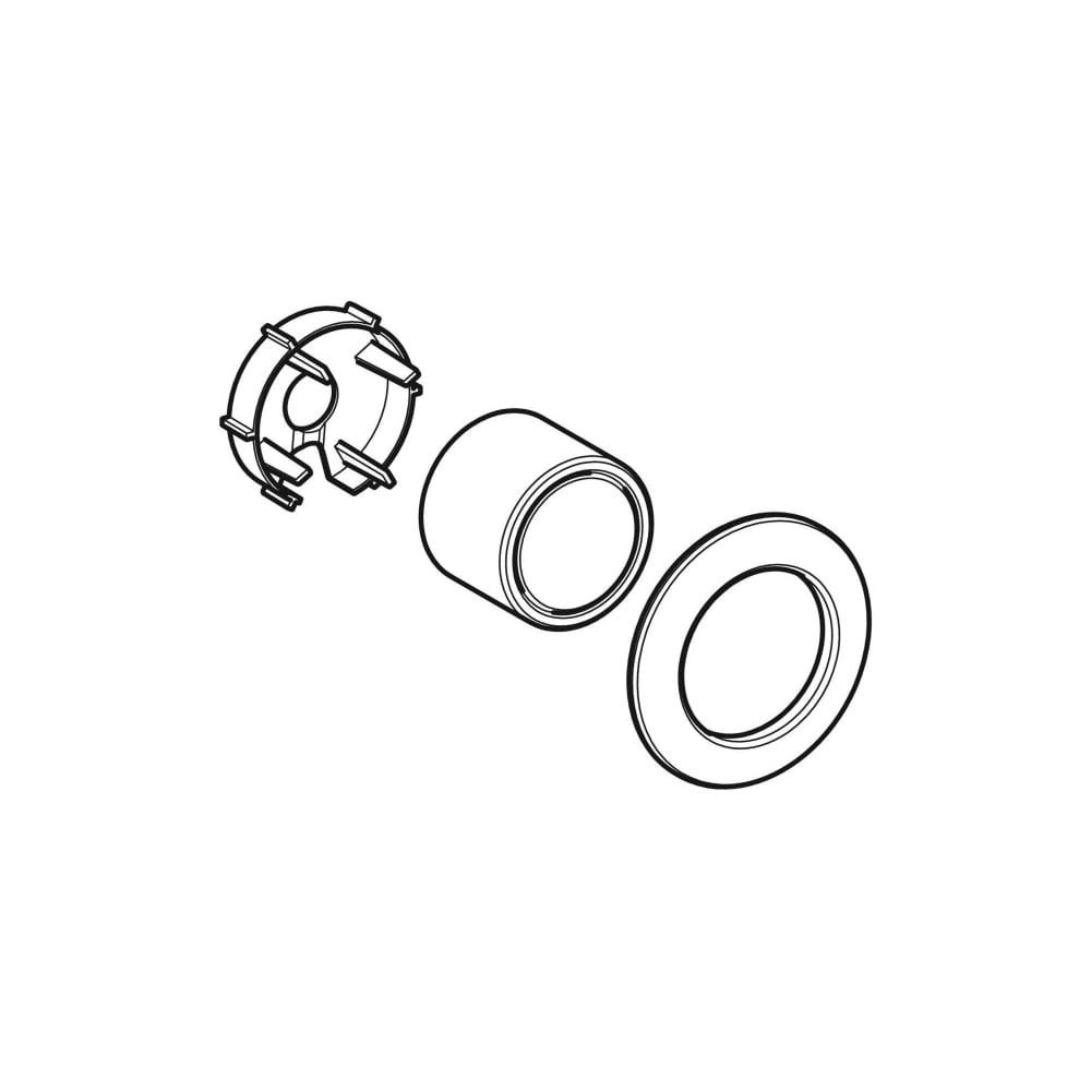 Geberit Blindrosette KOAX Zylinder, Aufnahme, Hochglanz verchromt... GEBERIT-610024213 4025416211334 (Abb. 3)