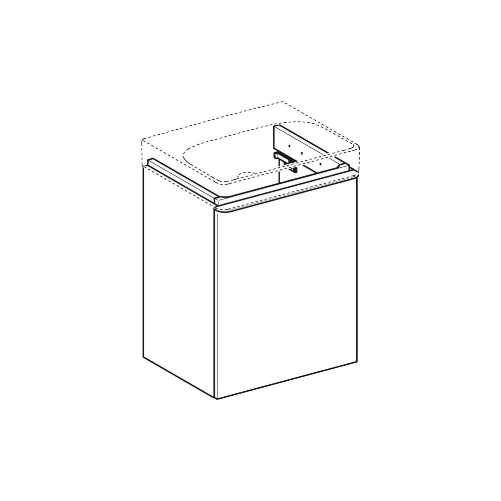 Geberit Smyle Square Unterschrank für Handwaschbecken, 1 Tür, Anschlag rechts, 49,2x... GEBERIT-500363JL1 4025416354505 (Abb. 3)
