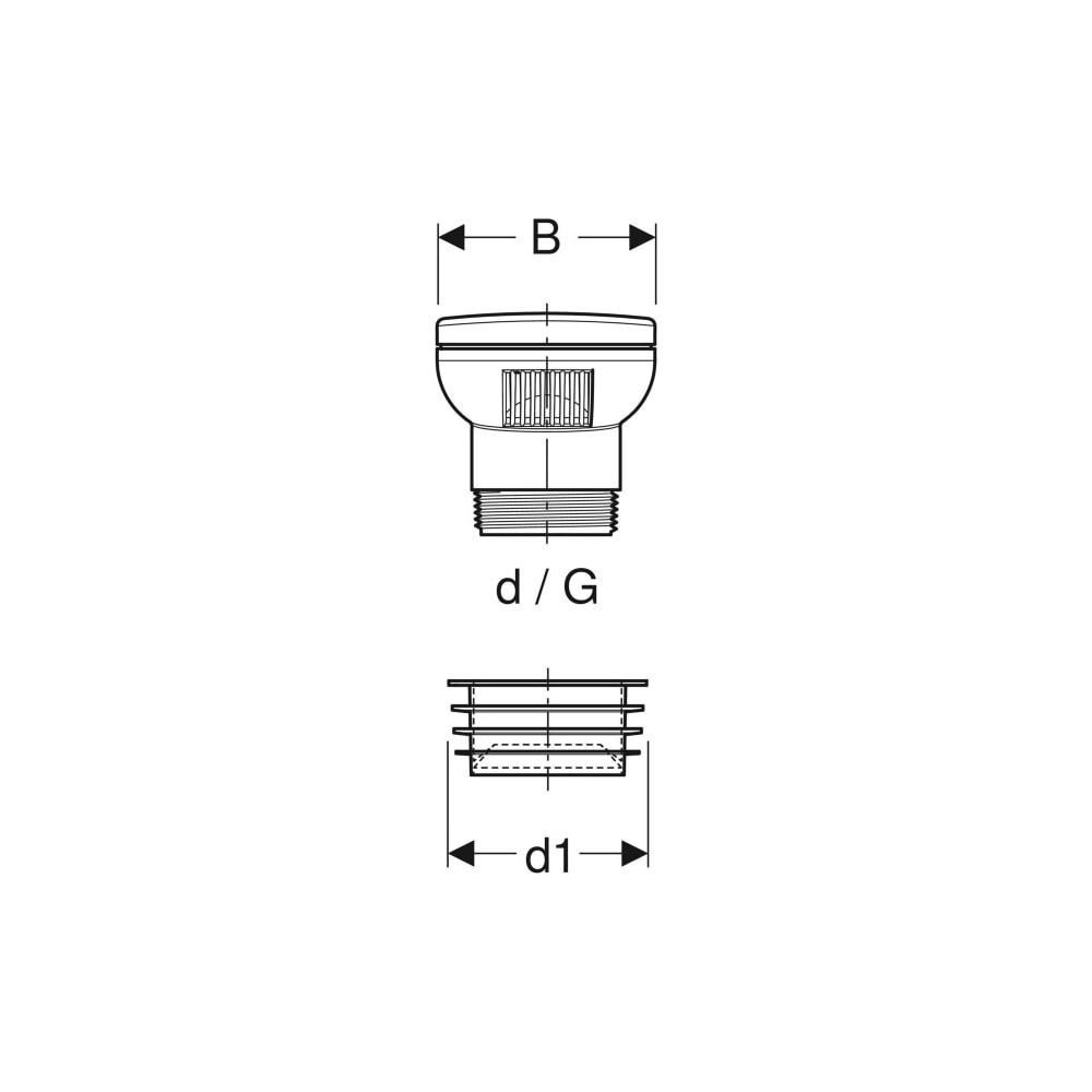 Geberit Belüftungsventil GRB50, für Entwässerungssysteme Außendurchmesser 50mm... GEBERIT-359900001 4025416352105 (Abb. 7)