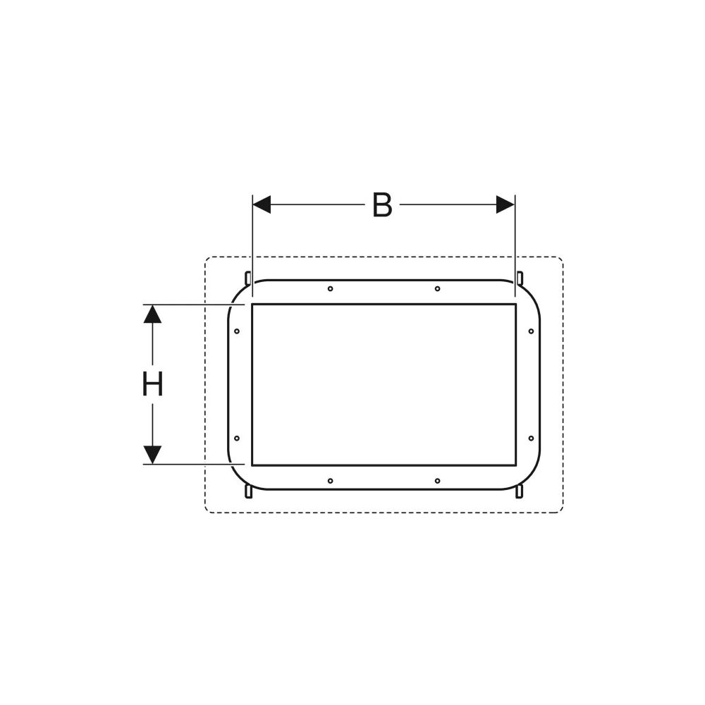 Geberit Duofix Element für Nischenablagebox 50x30x15cm, befliesbar... GEBERIT-111594001 4025416454489 (Abb. 5)