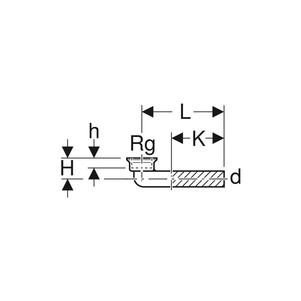 Geberit Anschlussbogen 90° mit Innengewinde, flacher Dichtungsrand... GEBERIT-152214161 4025416018117 (Abb. 3)