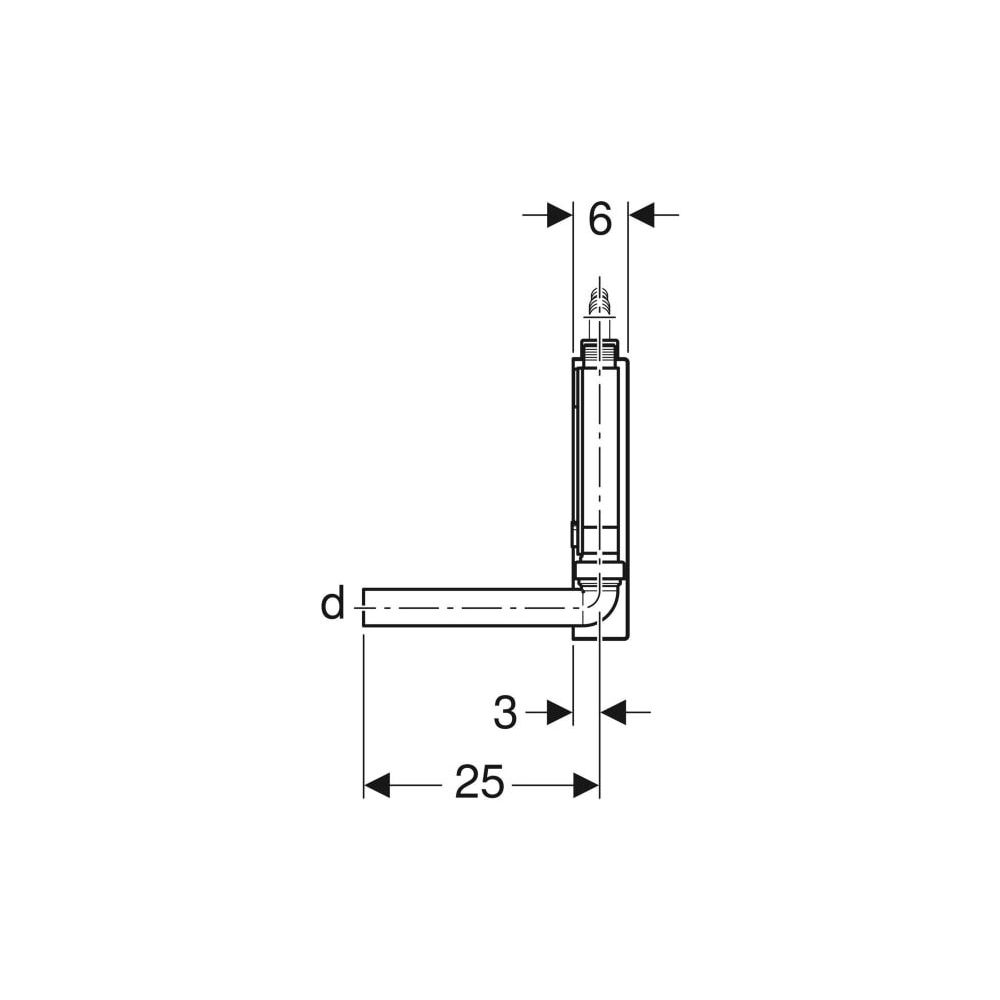 Geberit Aufputz-Geruchsverschluss für Geräte, mit Abdeckung Außendurchmesser 40mm, w... GEBERIT-152768111 4025416021711 (Abb. 4)