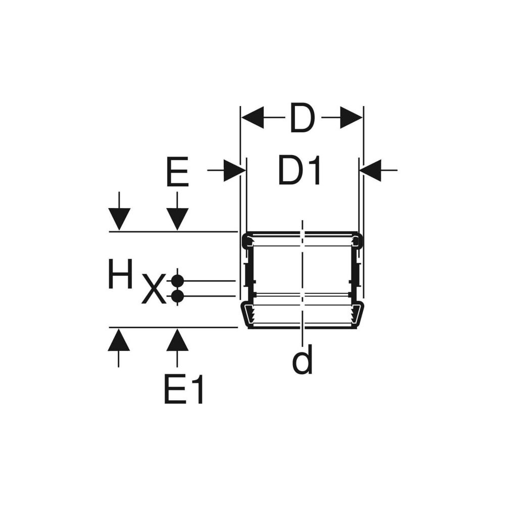 Geberit Silent db20 Stütz-und Dehnmuffe Außendurchmesser 110mm... GEBERIT-310002141 4025416085010 (Abb. 4)