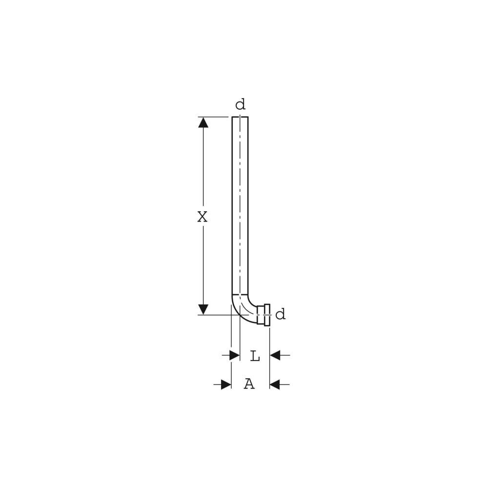 Geberit Spülrohrzwischenstück für Urinal-Einzelanlage d32... GEBERIT-119704161 4025416008811 (Abb. 3)