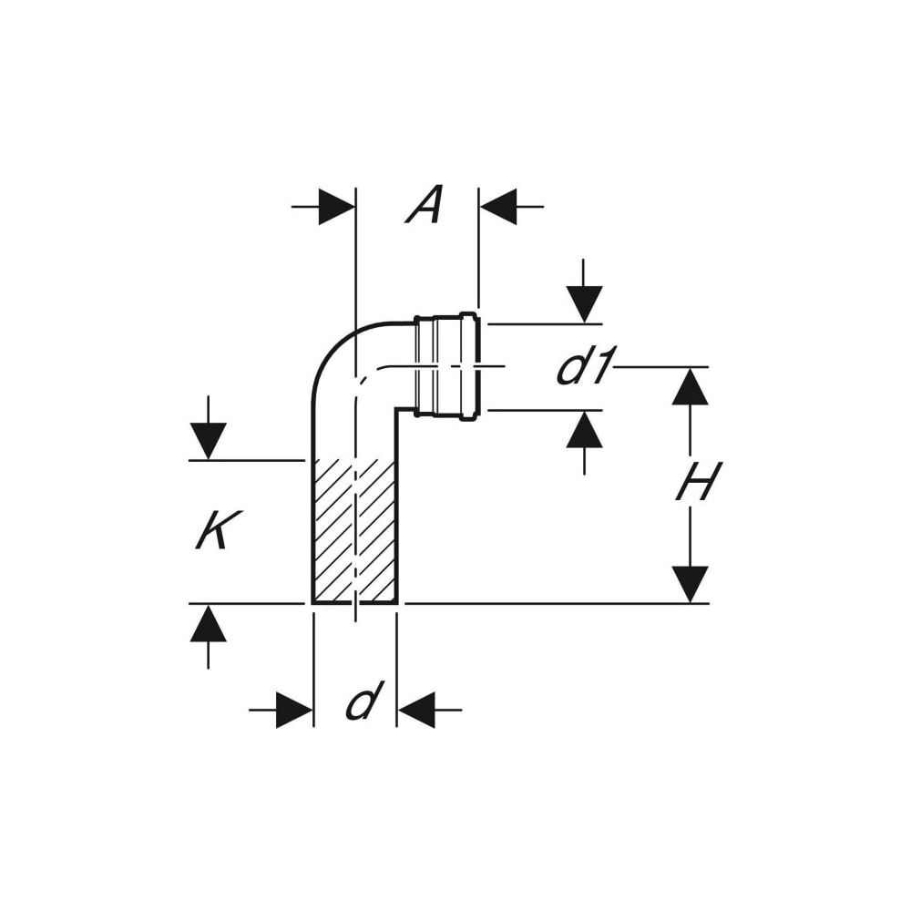 Geberit PE Anschlussbogen 90 Grad für Wand-WC Außendurchmesser 110mm... GEBERIT-367070161 4025416160946 (Abb. 4)