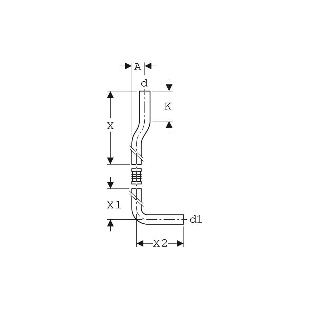 Geberit Spülbogenset 90° gekröpft Außendurchmesser 50mm, weiß-alpin... GEBERIT-118100111 4025416007333 (Abb. 3)