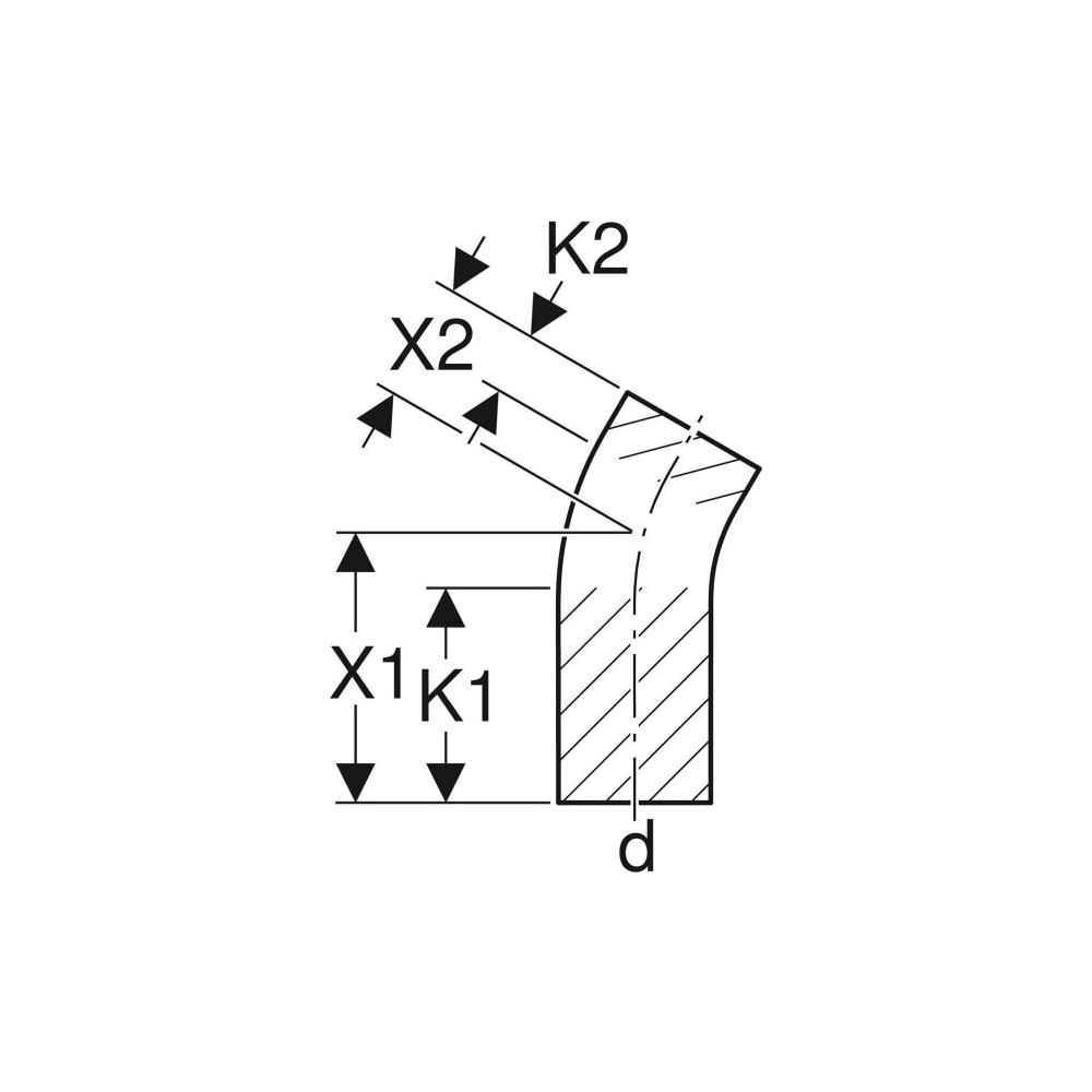 Geberit PE Bogen mit langem Schenkel 30 Grad, Außendurchmesser 110mm... GEBERIT-367030161 4025416030522 (Abb. 4)