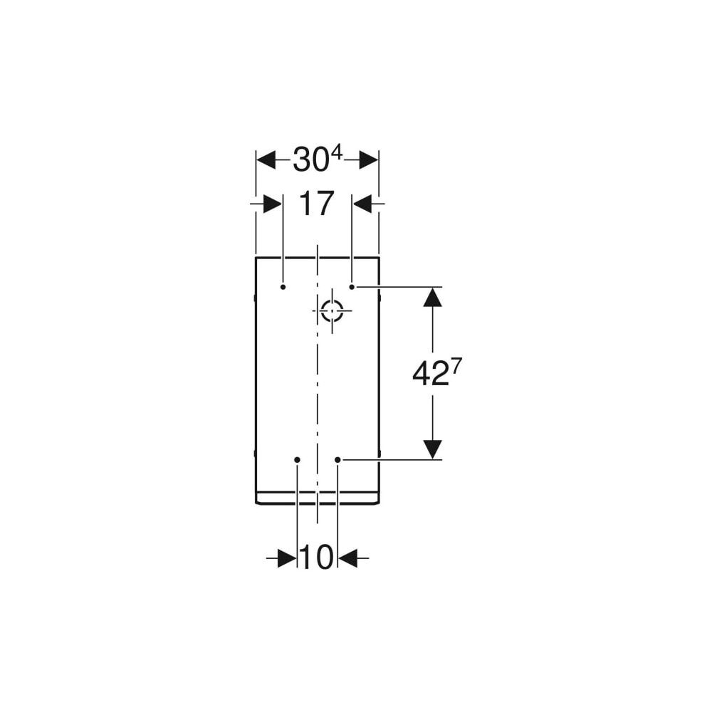 Geberit GIS Unterputz-Kasten für Durchlauferhitzer... GEBERIT-461075001 4025416000297 (Abb. 4)