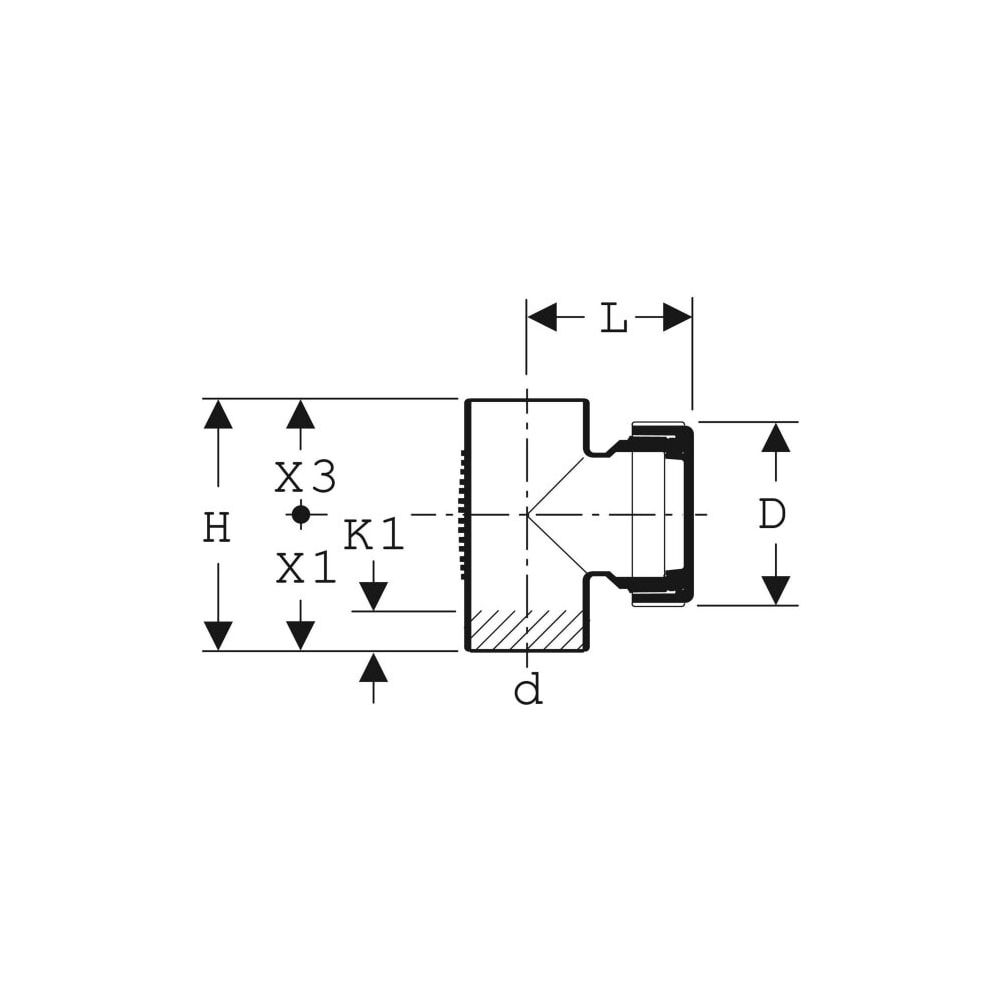 Geberit Silent db20 Reinigungsstück 90 Grad mit runder Serviceöffnung Außendurchmess... GEBERIT-310334141 4025416310730 (Abb. 4)