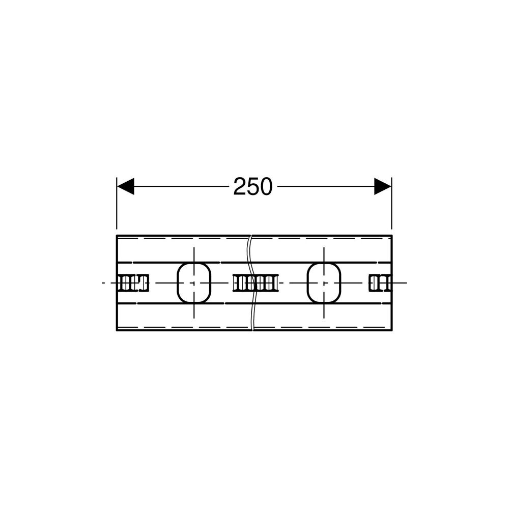 Geberit Schiene GIS, 3,2x0,7cm, Stahl, verzinkt, 461085001... GEBERIT-461085001 4025416163954 (Abb. 4)
