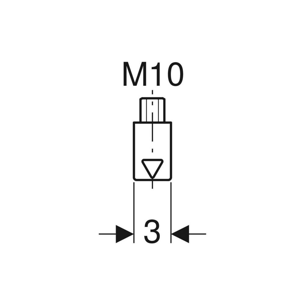 Geberit Pluvia Aufhängeelement galvanisch verzinkt, Länge 6,7cm... GEBERIT-362862261 4025416749011 (Abb. 4)