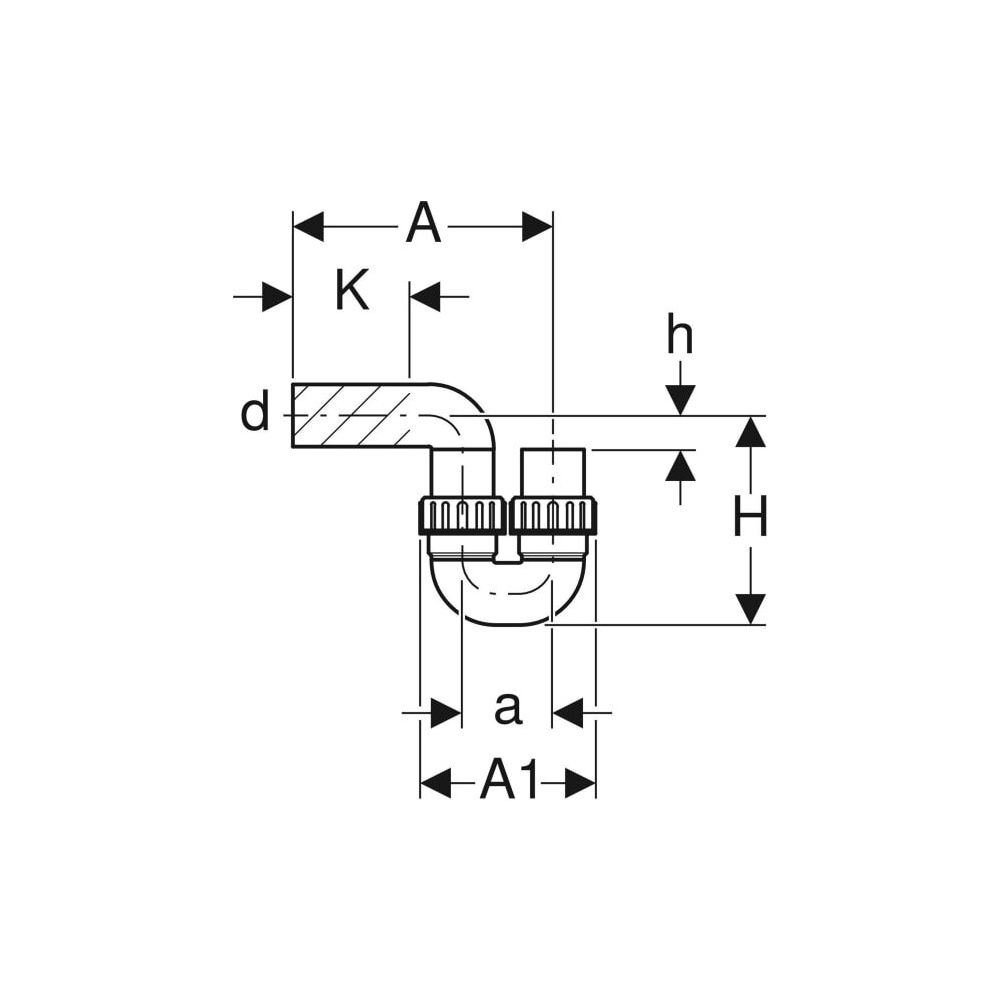 Geberit PE Rohrbogengeruchsverschluss d 110mm... GEBERIT-367730161 4025416032106 (Abb. 4)