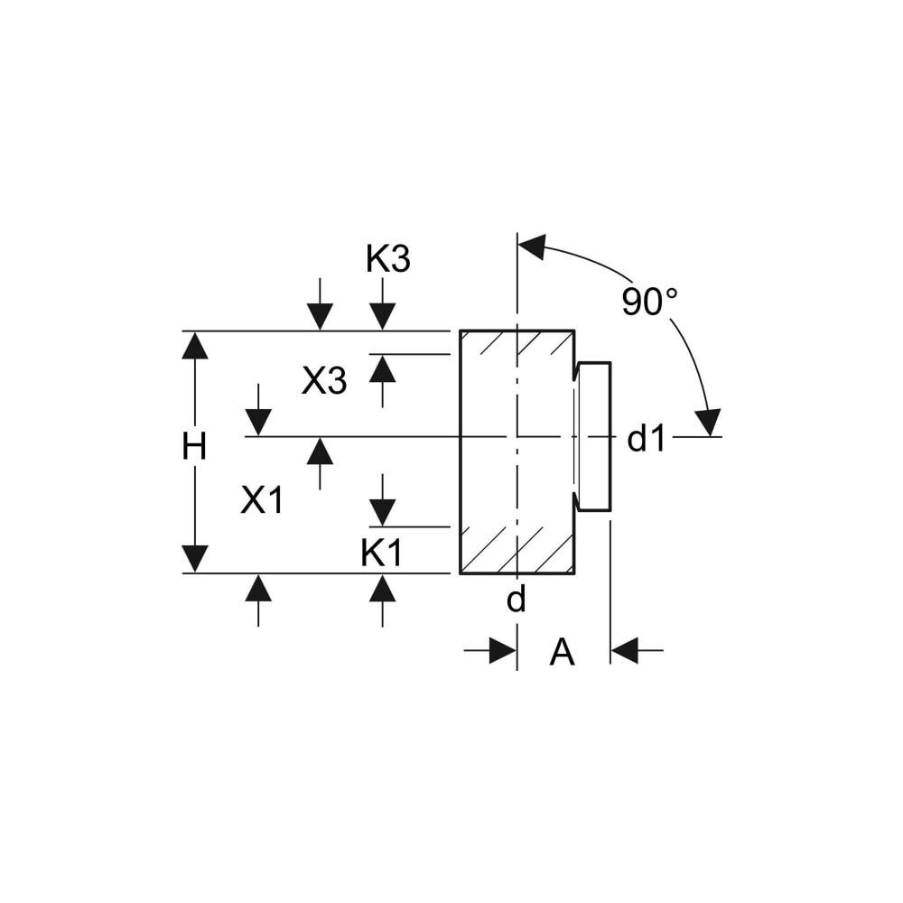 Geberit PE Reinigungsstück 90 Grad mit runder Serviceöffnung Außendurchmesser 90mm... GEBERIT-366451161 4025416029274 (Abb. 4)