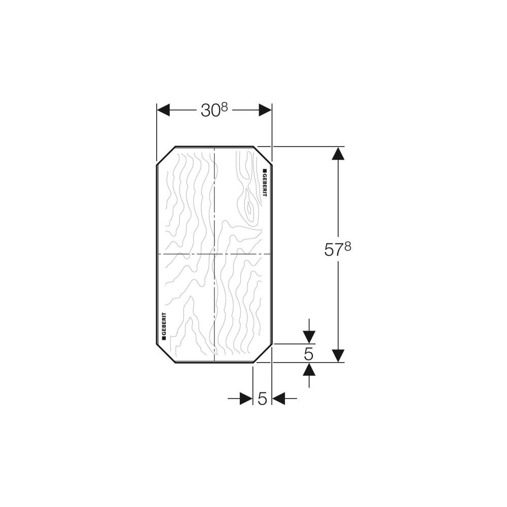 Geberit GIS Montageplatte universell, 31x58cm... GEBERIT-461035001 4025416040705 (Abb. 3)