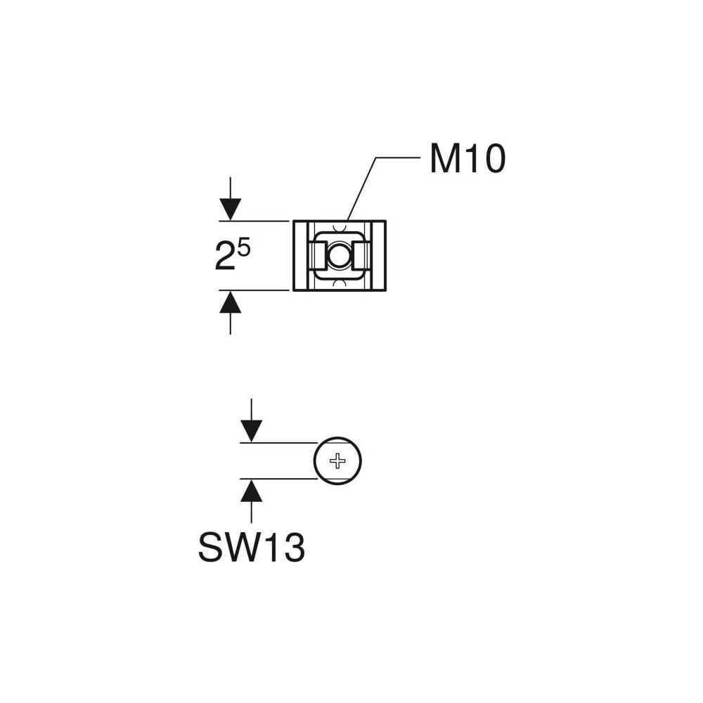 Geberit GIS Befestigungsclip... GEBERIT-461004001 4025416000556 (Abb. 3)