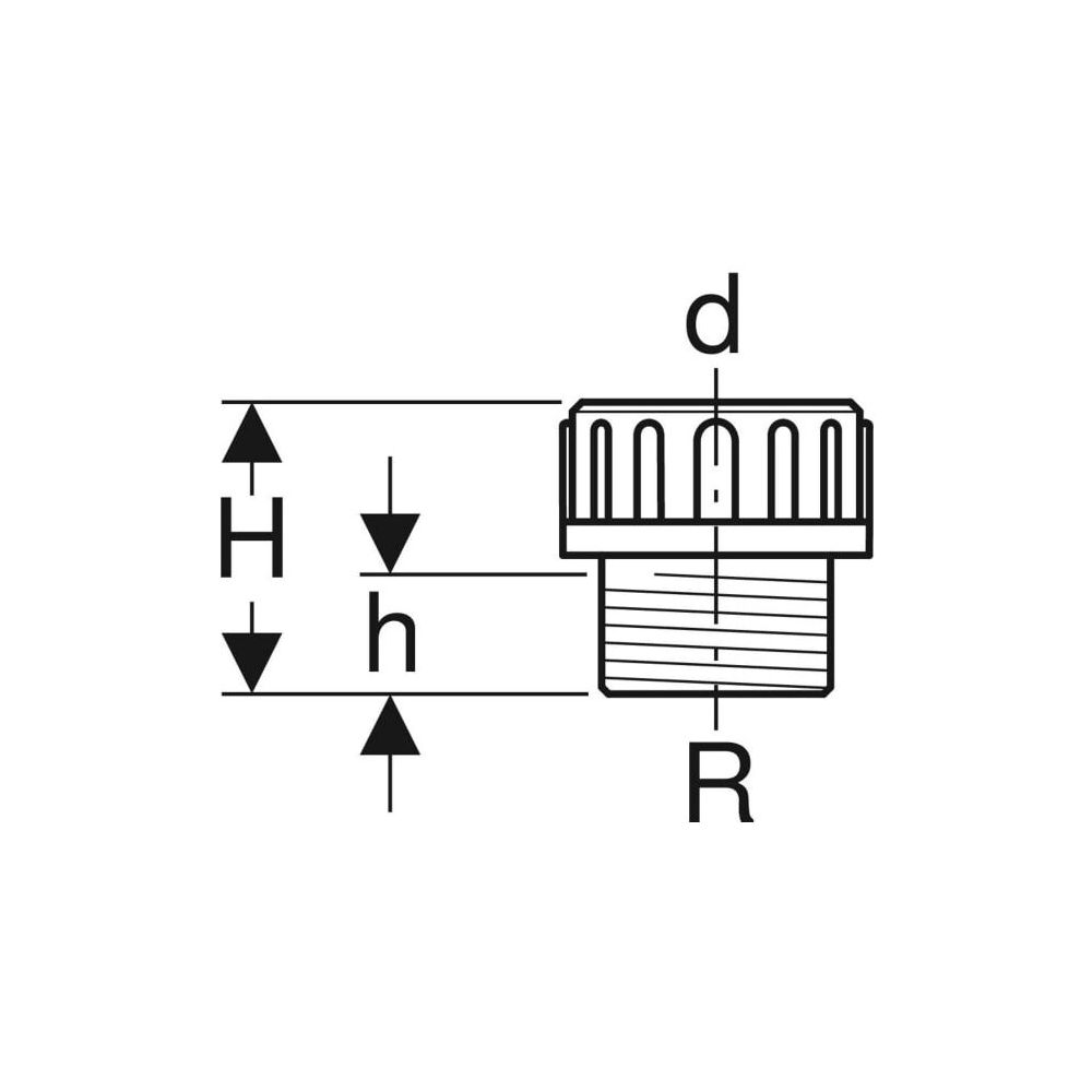 Geberit PE Übergangsstutzen mit Außengewinde und Quetschverschraubung Außendurchmess... GEBERIT-359309001 4025416061434 (Abb. 3)