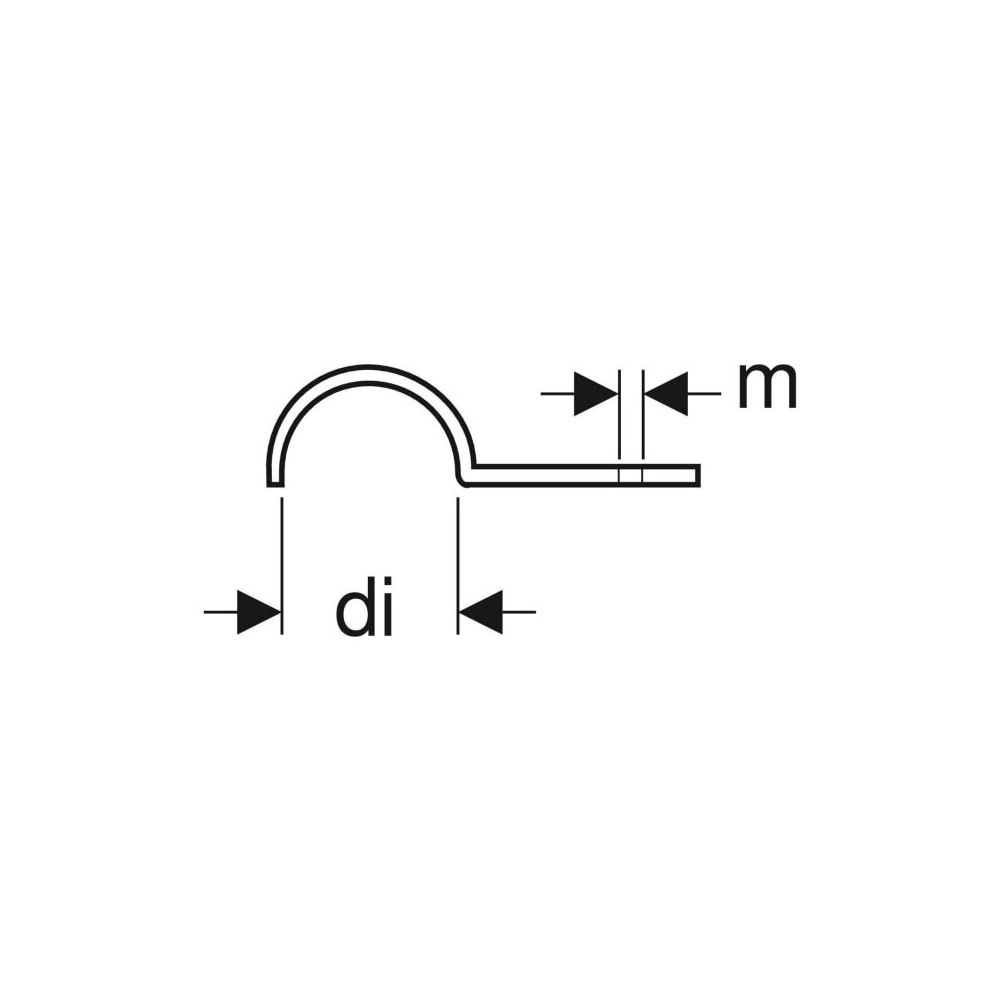 Geberit Rohrbride einfach verzinkt di 28mm... GEBERIT-602761001 4025416042655 (Abb. 4)