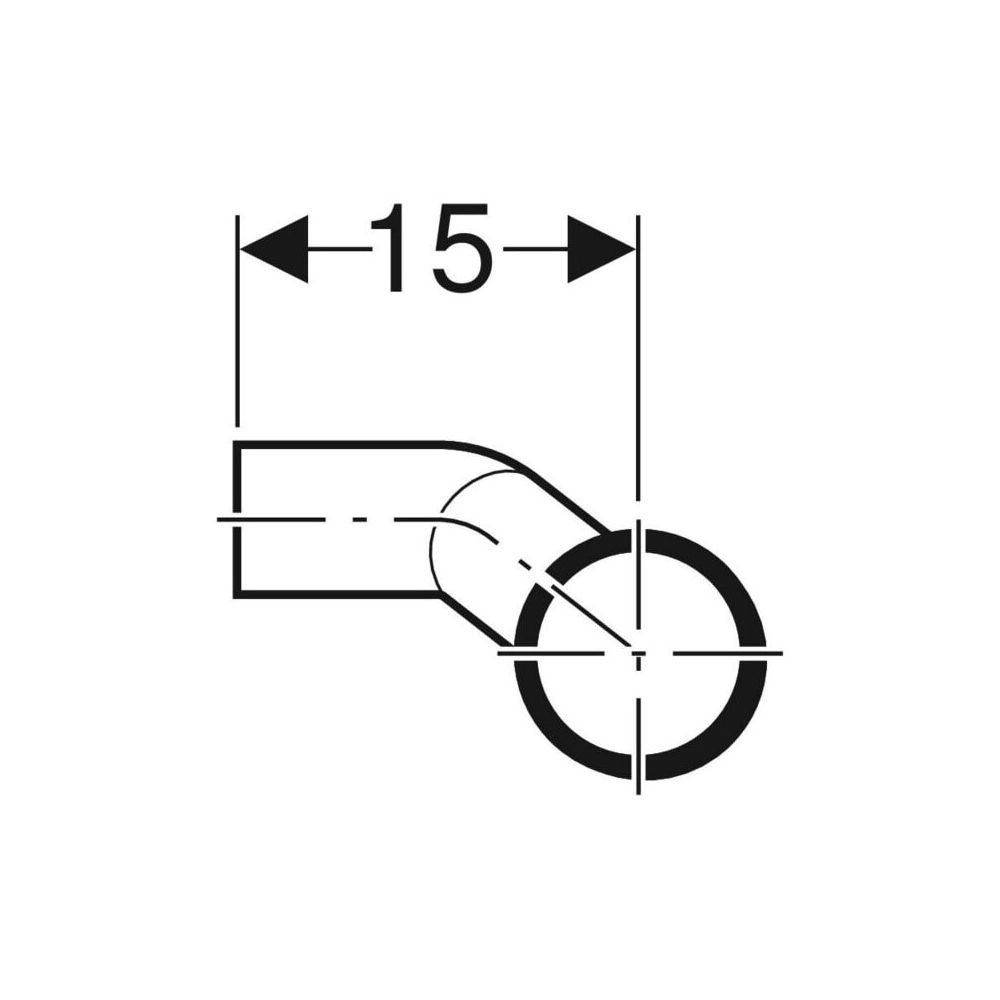 Geberit Silent db20 Abzweig 90 Grad für Apparateanschluss, rechts d 90mm, d1 56mm, d... GEBERIT-308052141 4025416144328 (Abb. 5)