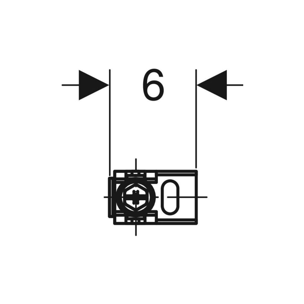 Geberit Duofix Wandanker Set für Einzelmontage, Ecklösung, 2 Stück... GEBERIT-111835001 4025416334255 (Abb. 5)