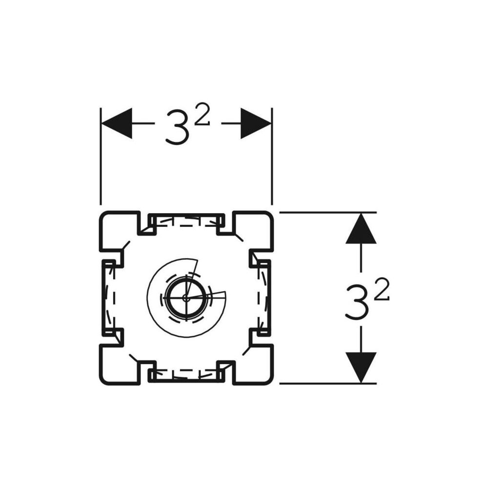 Geberit GIS Fußstütze für Wannenverkleidung... GEBERIT-461805001 4025416607342 (Abb. 5)
