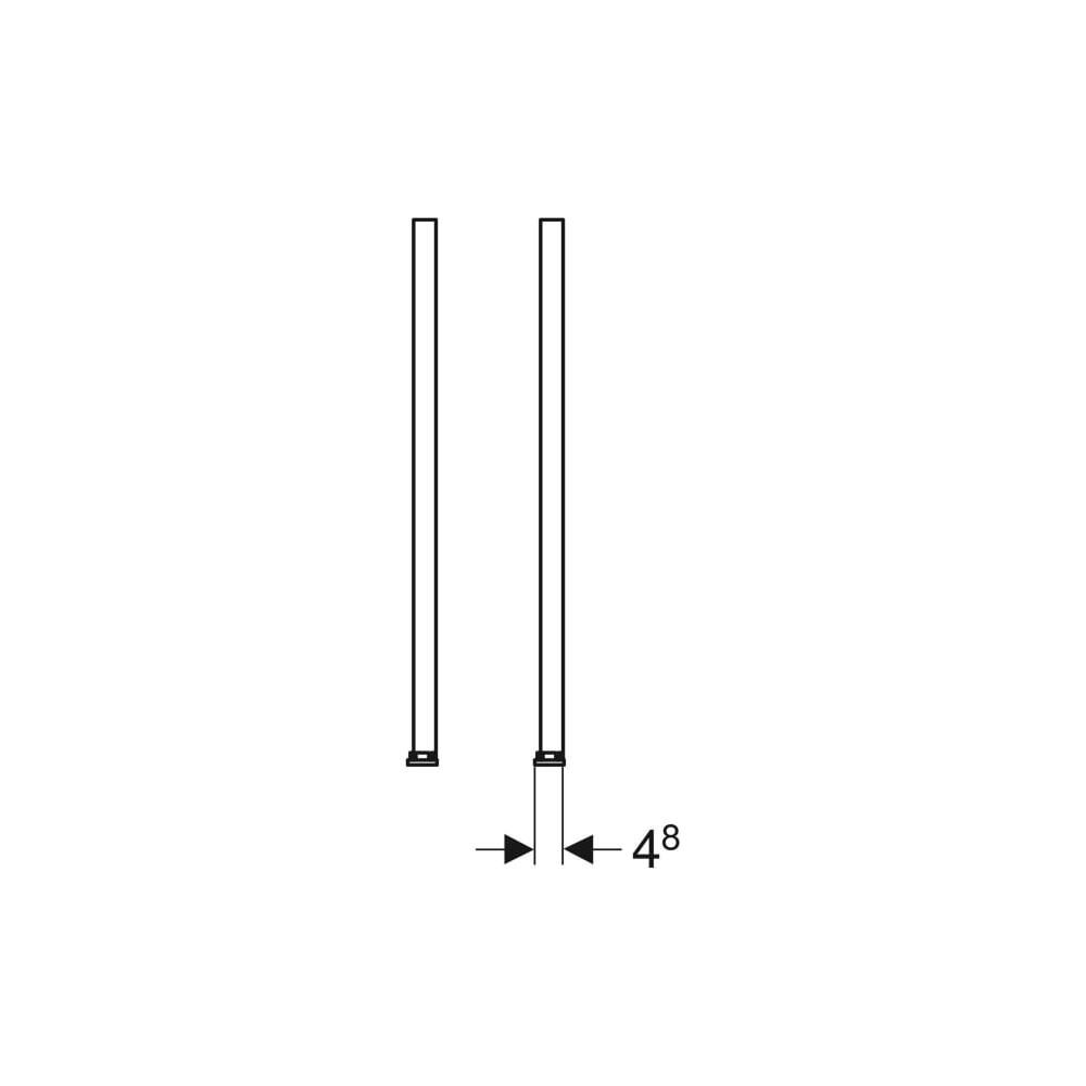 Geberit Duofix Set Fußverlängerungen für Fußbodenaufbau 20-40cm... GEBERIT-111848001 4025416511069 (Abb. 5)