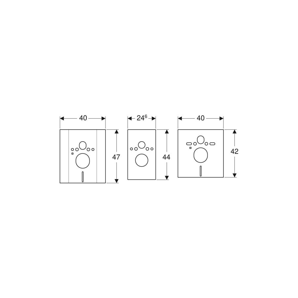 Geberit Abdeckplatte mit Schallschutzset, für Geberit Duofix Element für Wand-WC, hö... GEBERIT-115396001 4025416667889 (Abb. 4)