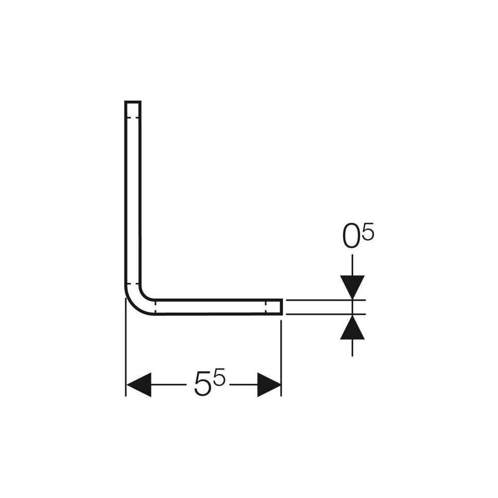 Geberit GIS Montagewinkel 7,5x5,5cm... GEBERIT-461002001 4025416000532 (Abb. 4)