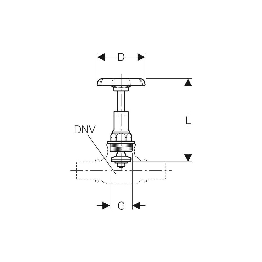 Geberit Oberteil mit Handrad DN 15 Rohrgewinde G 1/2"... GEBERIT-241569001 4025416794134 (Abb. 4)