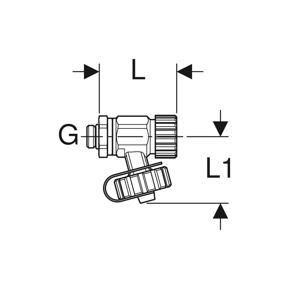 Geberit Entleerventil Rohrgewinde G 1/4"... GEBERIT-241576001 4025416794103 (Abb. 4)