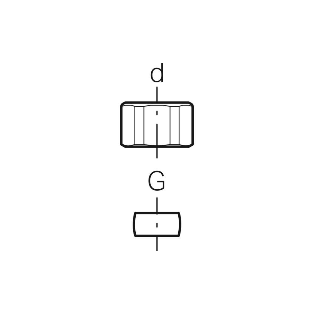 Geberit Set Klemmringverschraubung, vernickelt Außendurchmesser 15mm G 1/2", 2 Stück... GEBERIT-241679221 4025416745204 (Abb. 4)