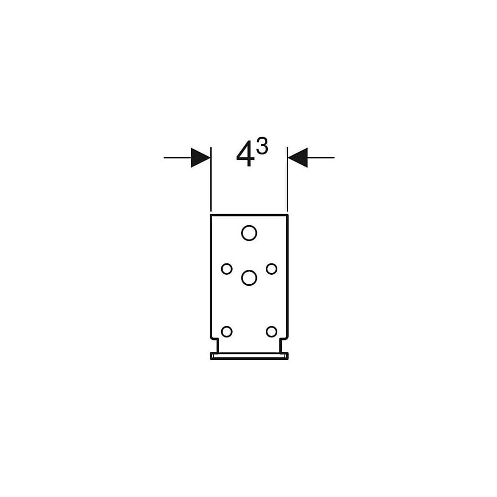 Geberit Duofix Systemwinkel, 111846001... GEBERIT-111846001 4025416846253 (Abb. 6)