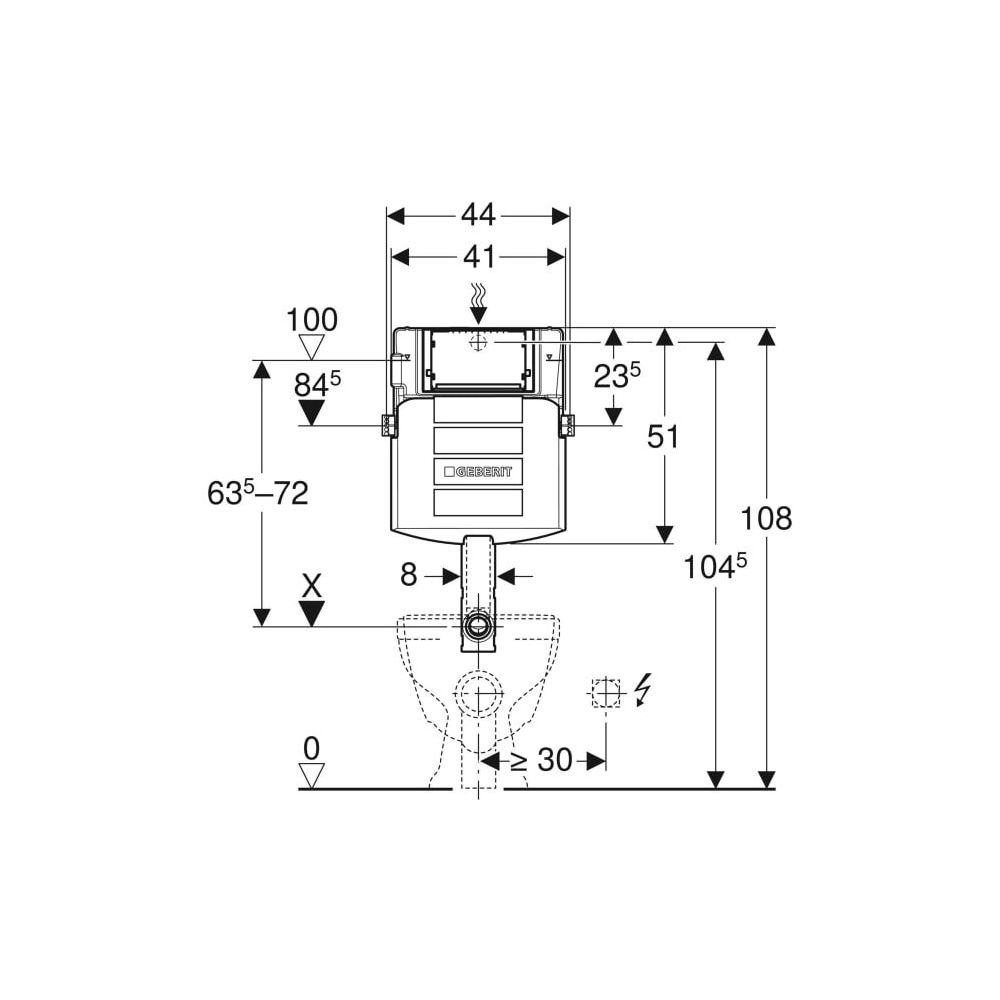 Geberit Sigma Unterputzspülkasten 12cm, 6 oder 3 Liter... GEBERIT-109300005 4025416724728 (Abb. 4)