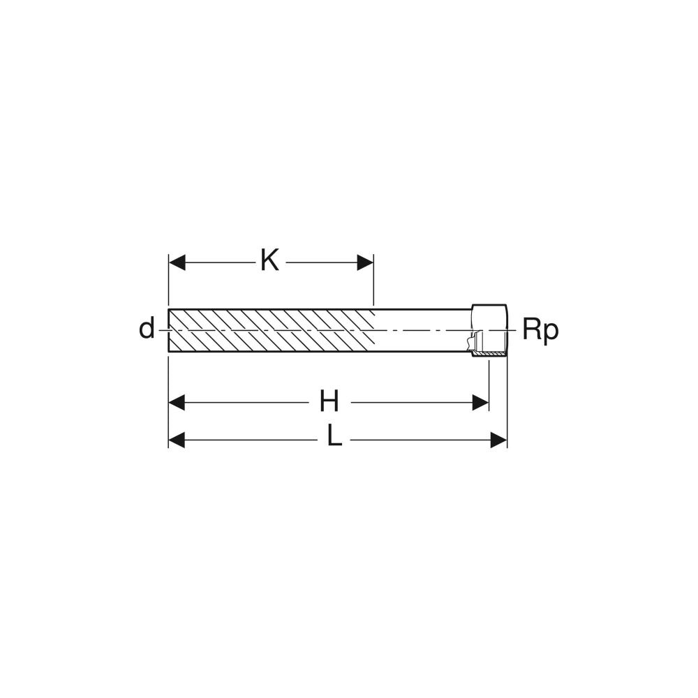 Geberit Mapress Edelstahl Übergang mit Innengewinde, Einschubende lang d 22mm, Rp 1/2″... GEBERIT-90935 4024723909354 (Abb. 4)