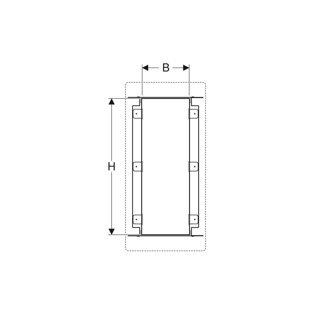 Geberit GIS Element für Nischenablagebox mit Einlegeböden... GEBERIT-461790001 4025416454519 (Abb. 4)