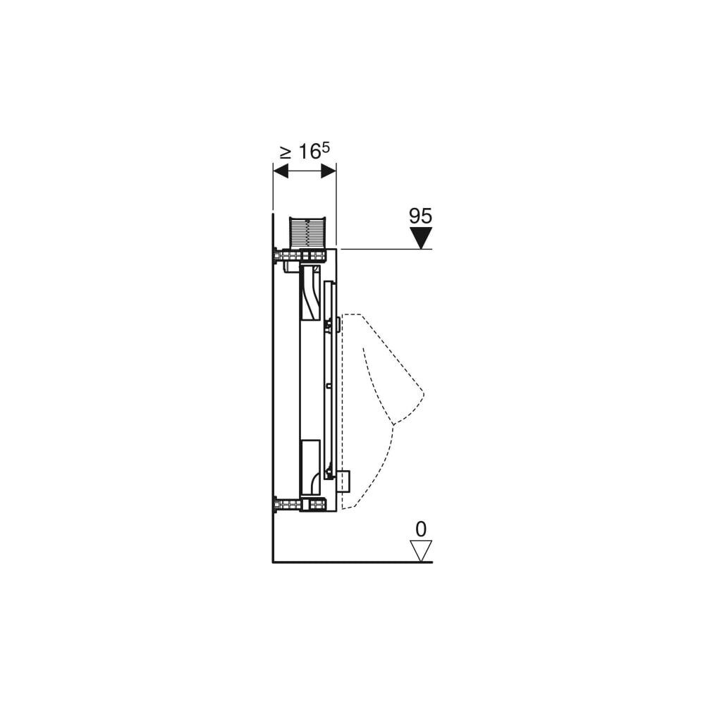 Geberit Kombifix Element für Urinal, 98cm, universell, für Betätigung von oben... GEBERIT-457612001 4025416756255 (Abb. 5)
