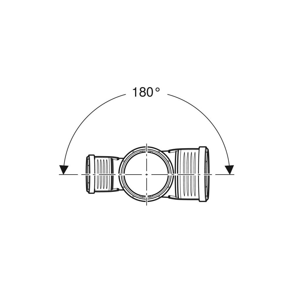 Geberit Silent-PP Bogenabzweig 87,5 Grad zweifach d 110mm, d1 110mm, d2 75mm... GEBERIT-390567141 4025416937586 (Abb. 4)