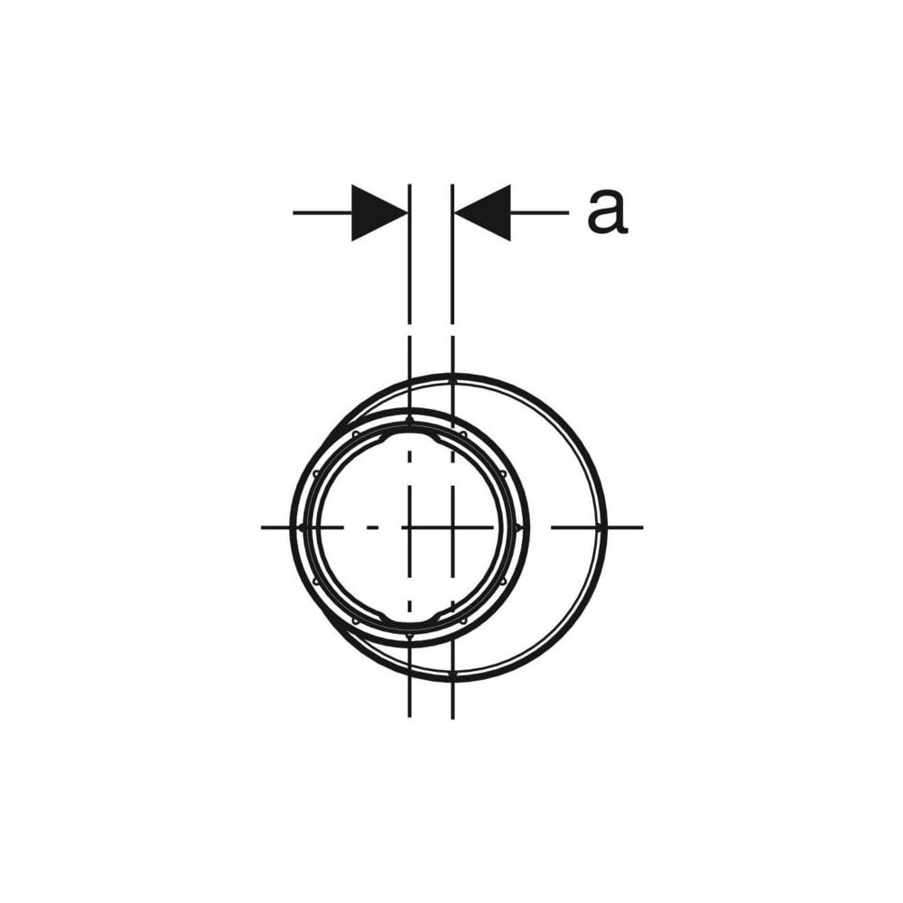 Geberit Silent-PP Reduktion exzentrisch Außendurchmesser 50mm, d1 32mm... GEBERIT-390279141 4025416085447 (Abb. 4)
