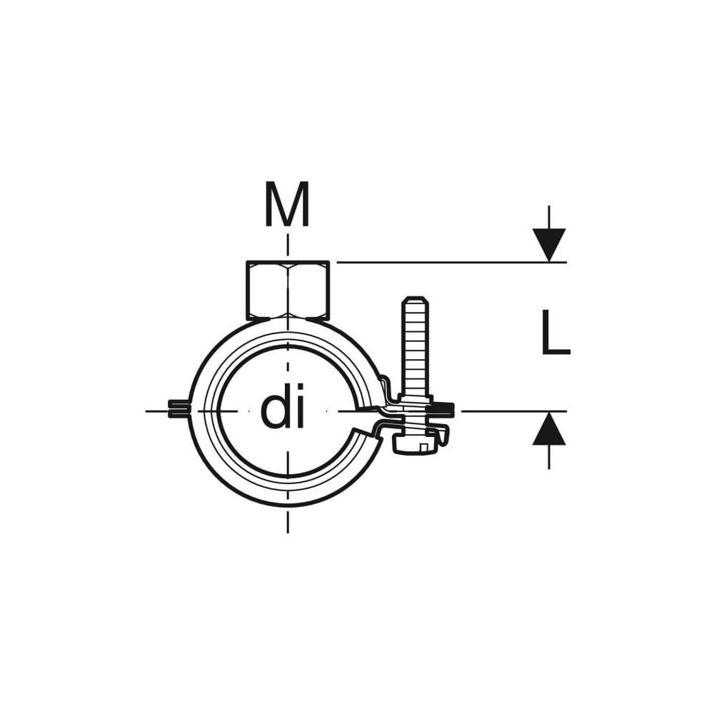 Geberit Set Verteilerbefestigungen gerade 1,0215, di 25–30mm, M 10mm, 2 Stück... GEBERIT-653490001 4025416760931 (Abb. 4)