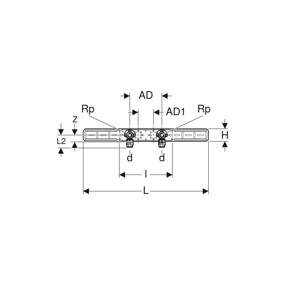 Geberit PushFit Anschlusswinkel 90 Grad vormontiert, zweifach, Messing d 20mm, Messi... GEBERIT-651299001 4025416719304 (Abb. 4)