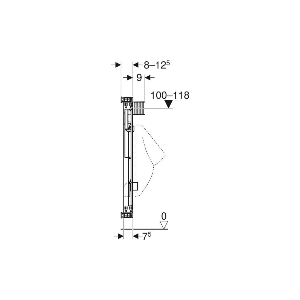 Geberit Kombifix Element für Urinal, 109-127cm, universell... GEBERIT-457611001 4025416756347 (Abb. 5)