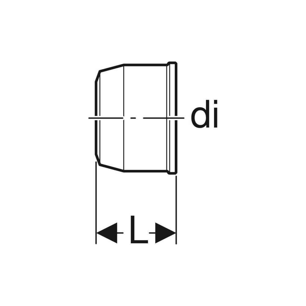 Geberit Kappe auf Verteiler mit Steckanschluss, unlösbar CW617N, di 28mm... GEBERIT-653483001 4025416760900 (Abb. 4)