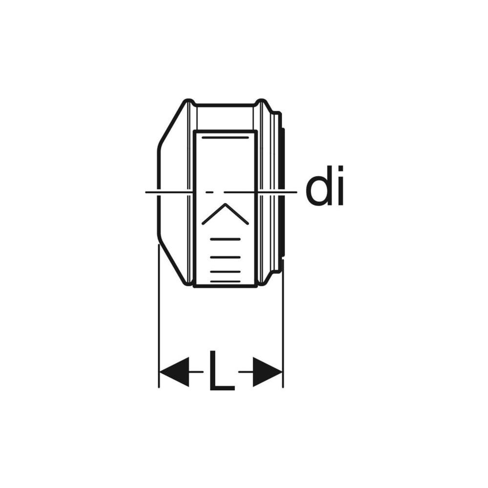 Geberit Kappe auf Verteiler mit Steckanschluss, lösbar CW617N, di 28mm... GEBERIT-653484001 4025416971603 (Abb. 4)