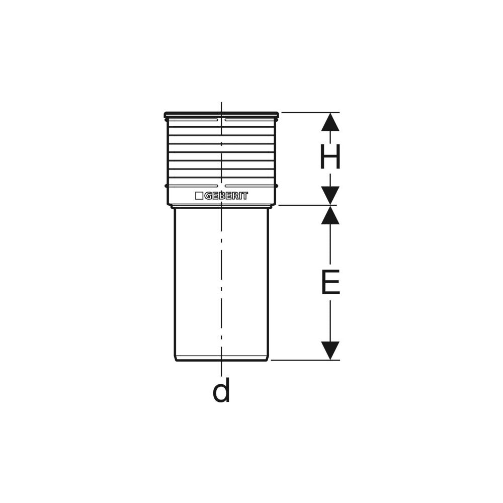 Geberit Silent-PP Anschlussstutzen für WC Außendurchmesser 110mm... GEBERIT-390592111 4025416723592 (Abb. 4)
