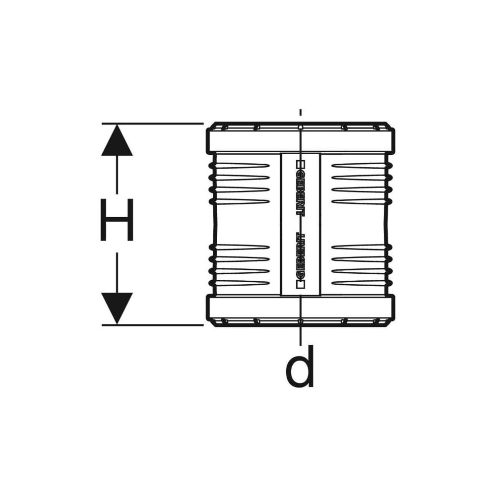 Geberit Silent-PP Überschiebemuffe Außendurchmesser 32mm... GEBERIT-390017141 4025416084235 (Abb. 4)