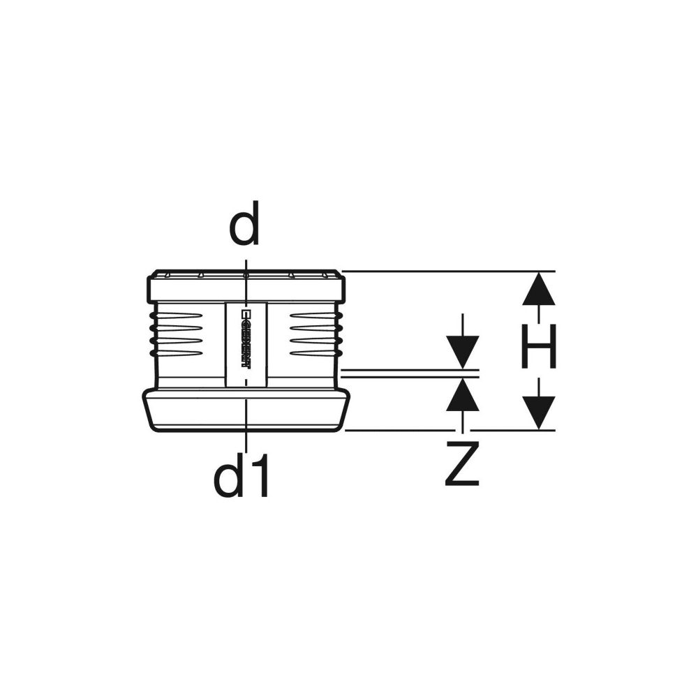 Geberit Silent-PP Übergangsmuffe auf Geberit Silent db20 Außendurchmesser 50mm... GEBERIT-390296141 4025416728610 (Abb. 4)