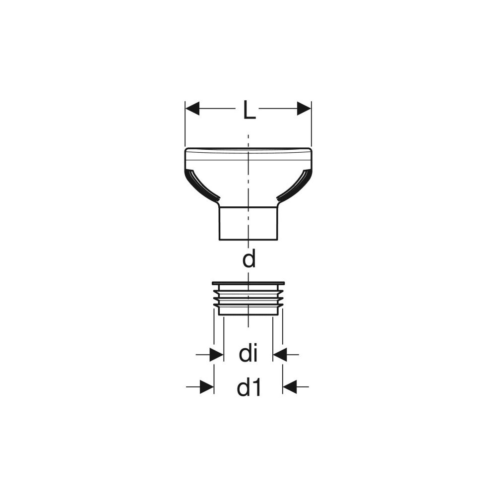 Geberit Belüftungsventil GRB90, für Geberit PE d 90mm, d1 103,5mm, di 75mm... GEBERIT-310006001 4025416082644 (Abb. 4)