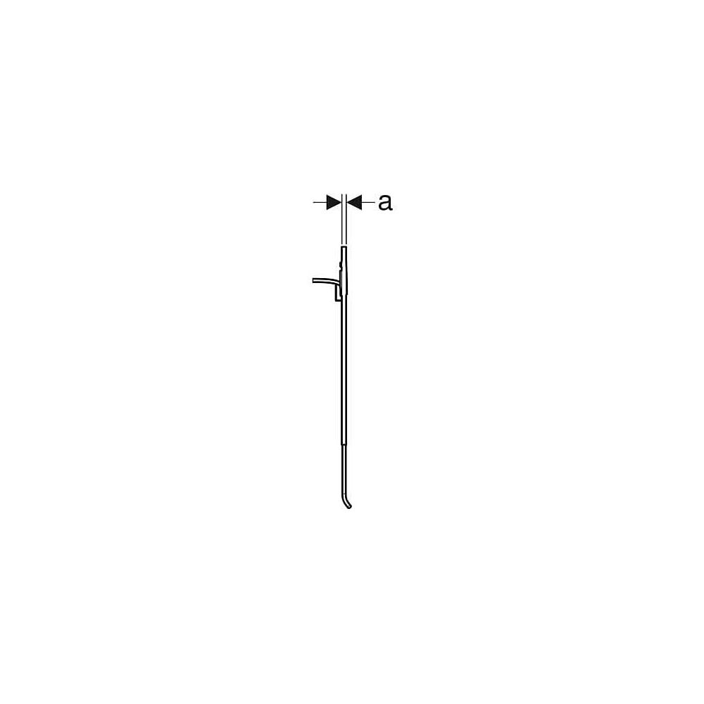 Geberit Drückerplatte für Geberit AquaClean WC-Aufsatz Hochdruck-Schichtstoffplatte,... GEBERIT-115322111 4025416087625 (Abb. 5)