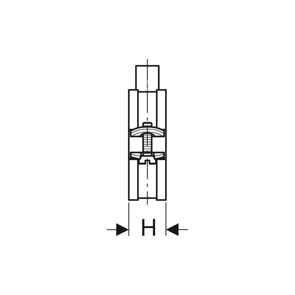 Geberit Rohrschelle gedämmt, mit Gewindemuffe M8, M10 1,0215, di 25–30mm, galvanisch... GEBERIT-601853261 4025416498452 (Abb. 5)